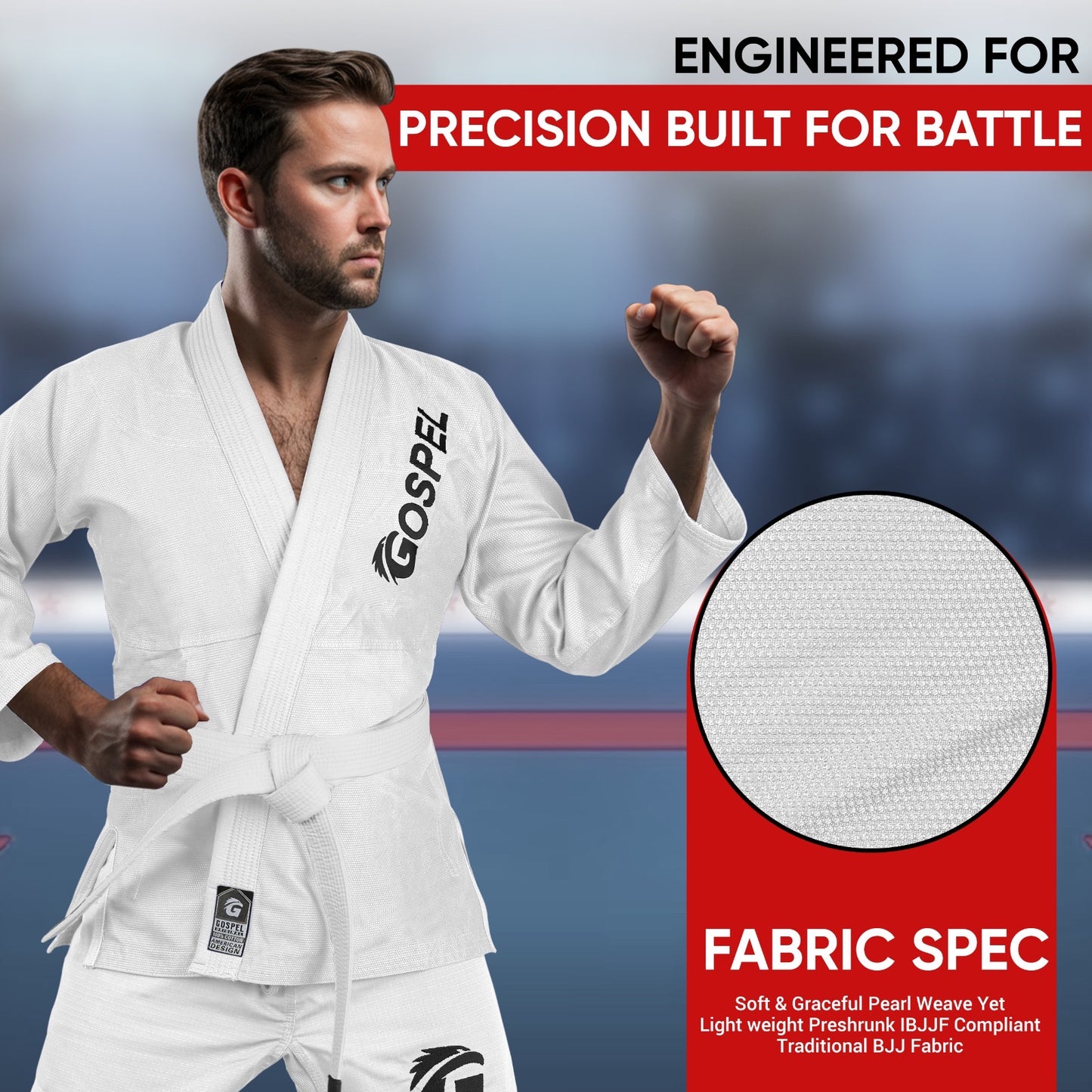 BJJ Gi Gospel Competitor jiu jitsu uniform 350GSM with belt and bag offers