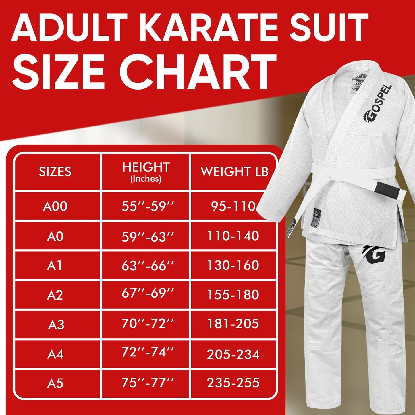 BJJ Gi Gospel Competitor jiu jitsu uniform 350GSM with belt and bag offers