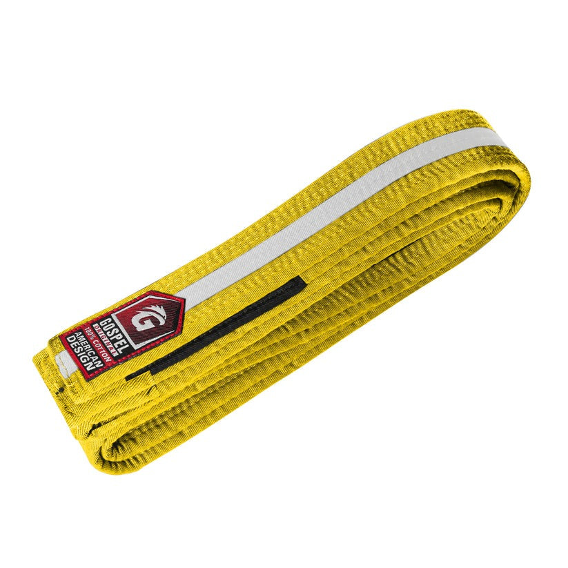 Stripe Yellow White Colour Belts