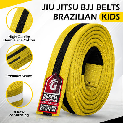 Stripe Yellow Black Colour Belts